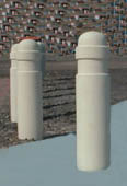 bollards dometop wooden