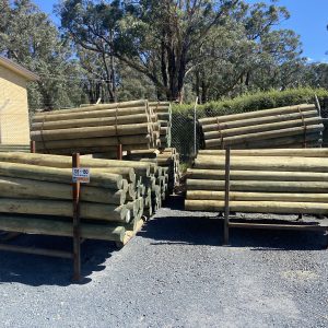 Treated Radiata Pine Peeled Posts H4 125-150mm