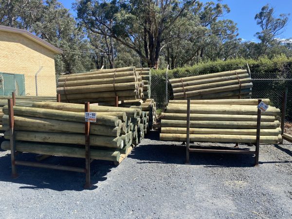 Traataed Treated Radiata Pine Peeled Posts H4 125-150mm - Silvan Timber Building ...