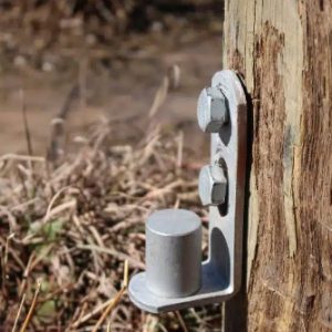 Rotech Screw-On Timber Post Hinge Set (Suits Square Post)