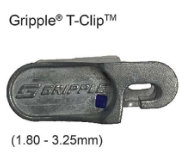 Waratah Gripple T-clip (Suits 1.8- 3.25mm wire) 20 Qty Bag