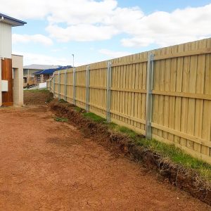 Steel Checked Out Fence Post 2639mm (Double Plinth)